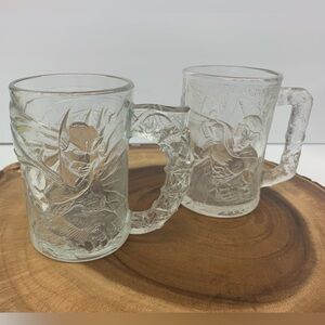 Vtg McDonald’s Batman & Robin Mugs 1995
